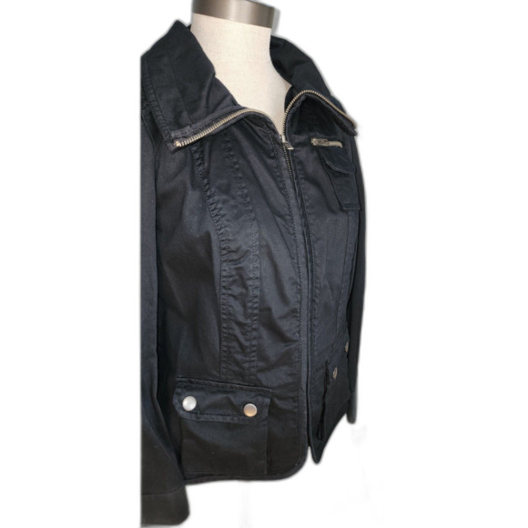 Style & Co. Women's Black Zipper Jacket Size PS - Picture 9 of 9